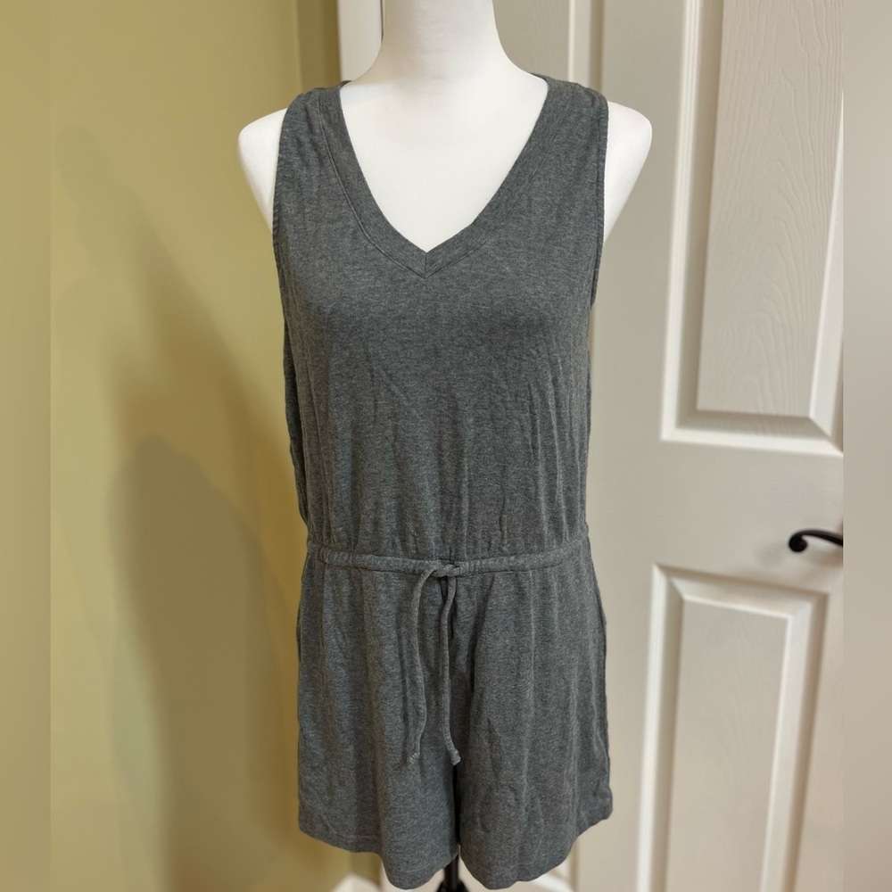 Madewell, MWL, heather gray, romper, size M